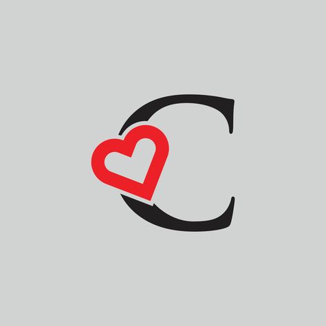 Logo Heart Letter G. Beautiful vector love logo design. G love outline creative letter design I Heart C, Logo Design G, Love Logo Design, C Heart, C Love, Lil Peep Hellboy, Logo Heart, Heart Letter, Love Logo