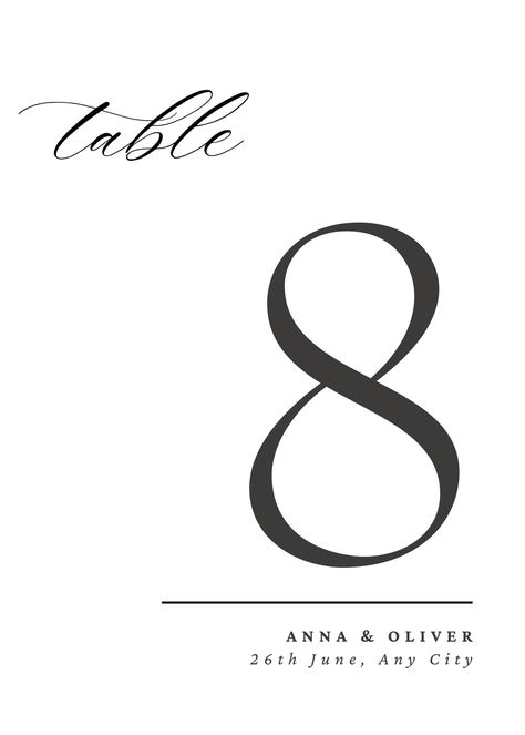 Templates Free Table Number Printables, Bride To Be Decorations, Wedding Card Template, Template Free Printable, Table Number Template, Minimalist Table, Number Templates, Aesthetic Wedding, Minimalist Tables