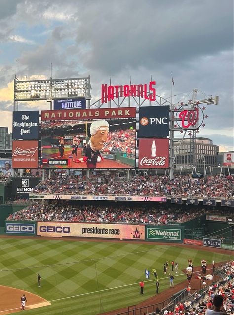 Dc Summer Aesthetic, Living In Dc Aesthetic, Georgetown Dc Aesthetic, Dc Aesthetics Washington Dc, Baseball Game Aesthetic, Game Day Aesthetic, Washington Dc Aesthetic, Washington Dc Summer, Baseball Aesthetic