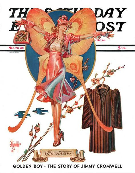 Joseph Christian Leyendecker, Saturday Evening Post Covers, Vintage Cover, Illustration Kunst, Easter Fashion, American Illustration, Saturday Evening Post, Evening Post, Ad Art