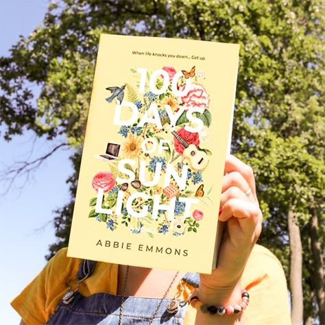 100 Days Of Sunlight, 100 Days Of Sunlight Book, Abbie Emmons, Sun Book Cover, A Thousand Yellow Daisies, Rainbow Shelves, Picking Daises On Sundays Book, Around The World In 80 Days Book, Book Goals