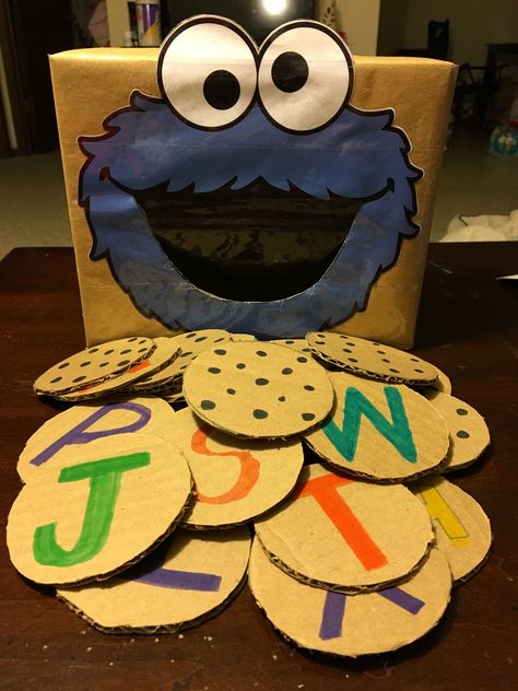 Cookie Monster Activities For Preschool, Cookie Monster Alphabet Letters, Sesame Street Activities For Preschool, Sesame Street Learning Activities, Sesame Street Activities Toddlers, Cookie Monster Activities, Letter C Activities For Toddlers, Cookie Monster Craft, Monster Activities For Kids