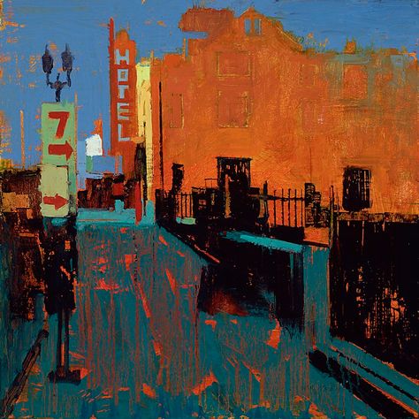 Workshops | William Wray William Wray, Beautiful Landscape Paintings, Urban Painting, Bd Art, Urban Landscape Design, Black And White Landscape, City Painting, Landscape Paintings Acrylic, Night Landscape