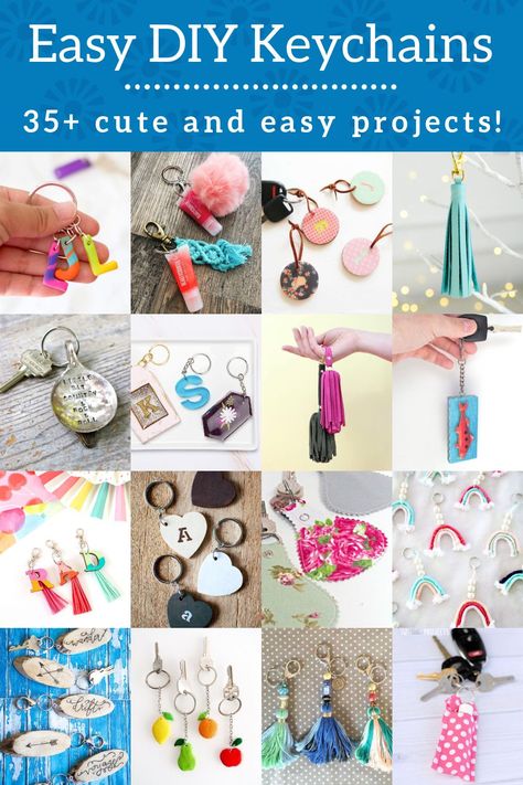 Learn how to make DIY keychains for selling or for gifts to family and friends. You’ll love the various styles of keychain ideas available. How To Make A Key Chain Diy Craft Ideas, How To Make Boho Keychains, Diy Key Rings Handmade Gifts, Keychains To Make And Sell, Diy Mens Keychain Ideas, Diy Keychains To Sell How To Make, Make Keychain Diy, Diy Cute Keychains, Making Keychains Ideas