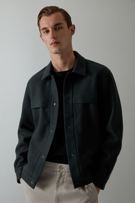 Over Shirt Jacket Men, Wool Jacket Mens Outfit, Men’s Wool Jacket, Men Wool Coat, Men’s Wool Coat, Formal Jackets Men, Wool Jacket Outfit, Men Outerwear Casual, Oversized Jacket Outfit