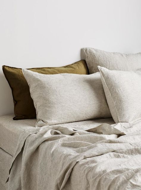 Milk & Sugar Bedding Bundles | Our Top Picks | Hunting for George Linen Bed Sheets, Cosy Bed, Milk And Sugar, Bedroom Updates, Warm Interior, Linen Quilt, Going To Bed, Euro Pillow, Linen Sheets