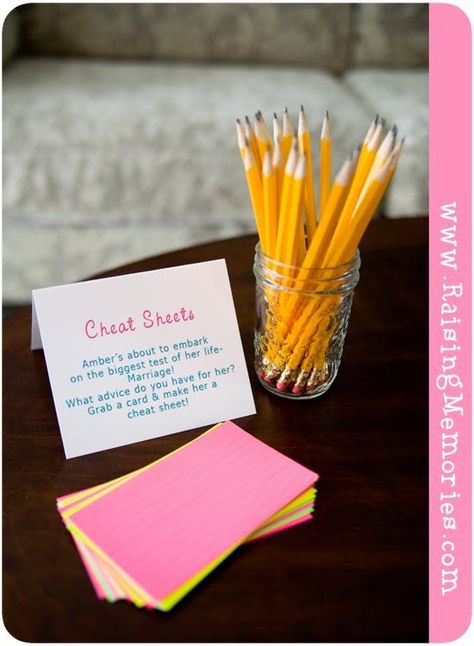 Cheat sheet! Teacher Grad Party, Teacher Graduation Party, Bridal Shower Checklist, Bridal Shower Decorations Elegant, Shower Checklist, Teacher Party, Teaching Credential, Teacher Themes, Sweetheart Bridal