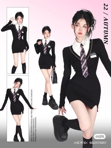 Luxury School, Preformance Outfits, Uniform Fashion, Kpop Fashion Outfits, Kawaii Clothes, Fashion Lookbook, Stage Outfits, Girly Outfits, Kpop Fashion