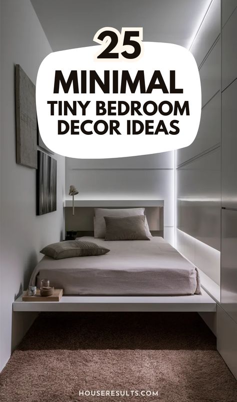 🌟🖼️ Get creative with tiny bedroom decor ideas that maximize space and style! Explore unique ways to make your small bedroom feel larger and more inviting. 🛏️🏡 #TinyBedroomDecorIdeas #HomeStyle Tiny Bedroom No Window, Tiny Bedroom Decor Ideas, Tiny Home Bedroom, Tiny Bedroom Decor, Small Bedroom Layout Ideas, Small Modern Bedroom, Spring Bedroom Decor, Very Small Bedroom, Tiny Bedroom Design