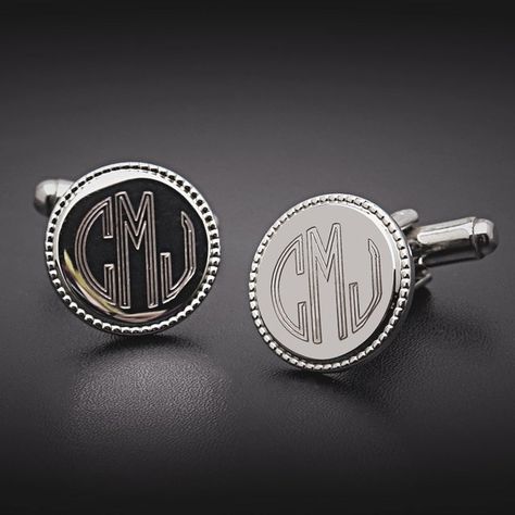 Cheap Personalized Gifts, Monogrammed Cuff, Monogrammed Cufflinks, Engraved Cufflinks, Personalized Gifts For Men, Coolest Gadgets, Great Father, Gifts Anniversary, Groomsmen Gifts