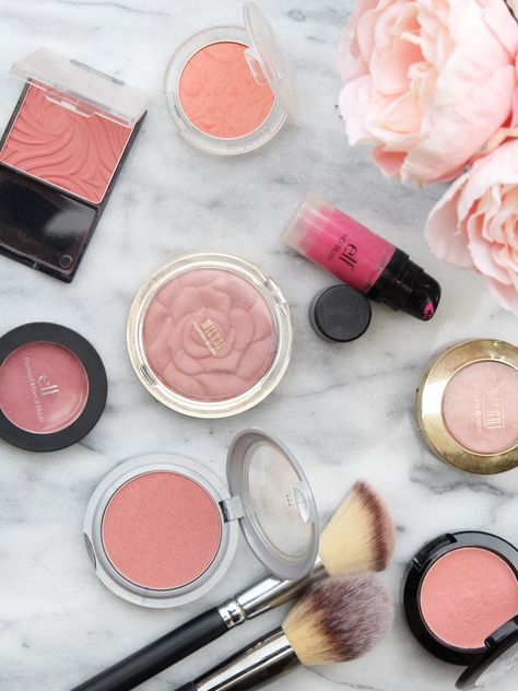 The Best Drugstore Blushes by popular beauty blogger Meg O. on the Go Best Drugstore Blush, Best Blush, Best Drugstore Makeup, Blush Beauty, Makeup Stuff, Applying Makeup, Blush On, High End Makeup, Affordable Makeup