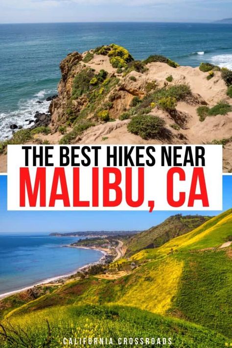 photo of ocean hikes in Malibu. text reads the best hikes near Malibu California Malibu Hikes, Hikes In Los Angeles, Usa Summer, California Hikes, Channel Islands National Park, Santa Monica Mountains, Los Angeles Travel, Visit Usa, Hiking Spots