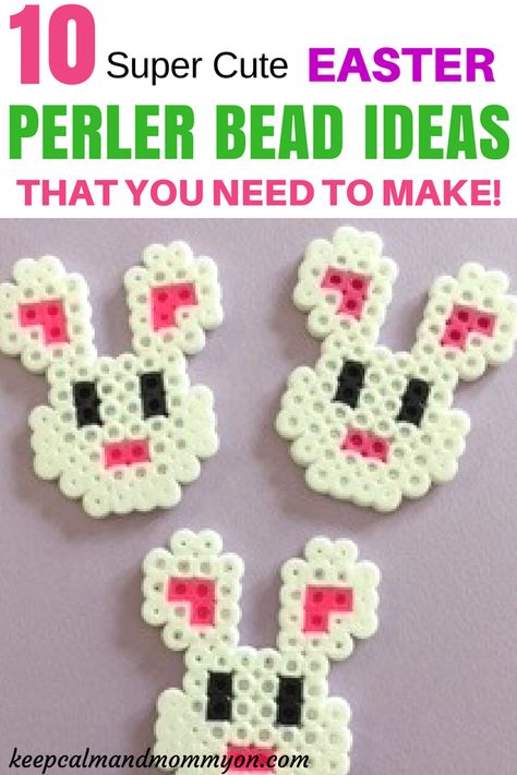 Easter Perler Bead Ideas, Perler Bead Patterns, Perler Bead Designs, Crafts For Kids, Activities For Kids, Easter Crafts For Kids Easter Perler Bead Patterns, Easter Hama Beads, Perler Bead Ideas, Perler Bead Designs, Easter Arts And Crafts, Pokemon Perler Beads, Melty Bead Patterns, Bff Gifts Diy, Perler Bead Templates