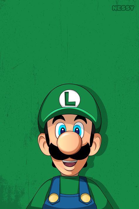 Luigi Luigi Wallpaper Aesthetic, Luigi Wallpaper Iphone, Luigi Background, Luigi Wallpaper, Mario Y Luigi, Mario E Luigi, Super Mario And Luigi, Brothers Art, Sticker Tattoo