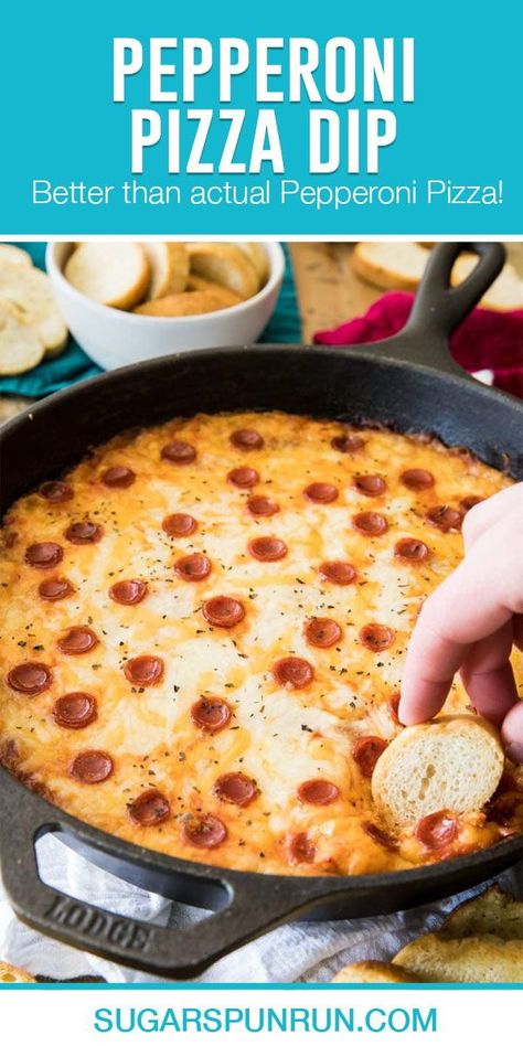 A creamy, cheesy, Pepperoni Pizza Dip! This is the perfect dip for the Big Game! We start with a melty cream cheese base, top that off with pizza sauce, and cover everything with melty cheese and pepperonis! Even better and more indulgent than actual Pepperoni Pizza! Smoked Pizza Dip, Pizza Dip With Cream Cheese, Easy Yummy Dips, Smoked Pizza, Cream Cheese Pizza, Dip Party, Pepperoni Pizza Dip, Dairy Free Pizza, Pizza Dip