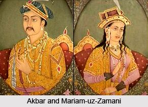 Mariam-uz-Zamani, Third Wife of Akbar Mughal Miniature Paintings, Jodha Akbar, Persian Language, Mughal Paintings, Mughal Empire, Radhe Radhe, Indian Paintings, Indian History, Empire Style