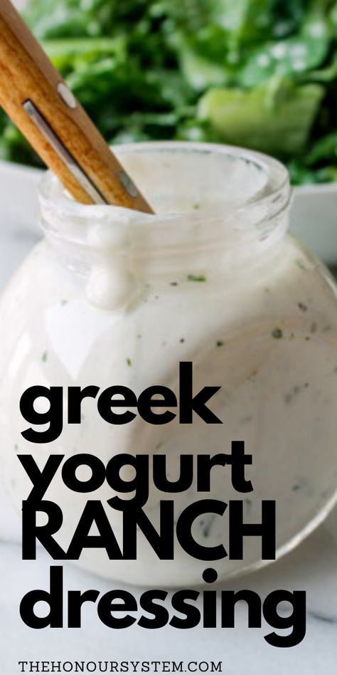 Greek Yogurt Ranch Dressing, Healthy Ranch Dressing, Yogurt Ranch, Yogurt Ranch Dressing, Greek Yogurt Ranch, Ranch Dressing Recipe Homemade, Greek Yogurt Dressing, Homemade Greek Yogurt, Healthy Greek Yogurt