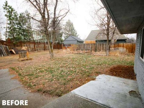 With all the craziness of 2020, we finally finished our backyard! Now we are here to share all the before and after photos in hopes it will inspire you to renovate your backyard! #backyard #makeover #DIY Redo Backyard, Small Yard Before And After, Before And After Front Landscaping, Plain Backyard Makeover, Diy Backyard Transformation, Backyard Landscaping Before And After, Patio Before And After, Backyard Makeover Before And After, Boring Backyard Makeover