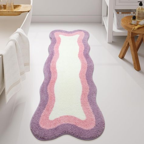 PRICES MAY VARY. Microfiber 【Ultra Soft Material】: The surface of HAOCOO washable rug is made of polyester fiber material,bath mat for tub especially soft and thick microfibers relieve pressure of your feet after a whole day work,suitable for daily use as bath rug or boho bathroom decor. 【Efficient Water Absorbent Cool Rug】: Microfiber boho bathroom decor rug absorb water efficiently , ensuring you of a floor that is quickly dry and clean.3 sizes can be chosen of our bathroom floor mat:18x25inch Cute Bathroom Mats, Long Bathroom Rugs, Long Bathroom, Kids Bath Mat, Bathroom Decor Rugs, Bathroom Runner Rug, Cool Rug, Rugs For Bathroom, Boho Bathroom Decor