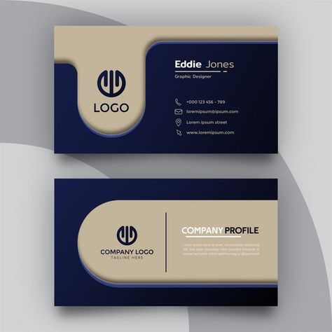 Free Business Card Design, Card Design Template, Blue Business Card, Metal Business Cards, Graphic Design Business Card, Cabinet Medical, Modern Business Cards Design, Name Card Design, Modern Business Card