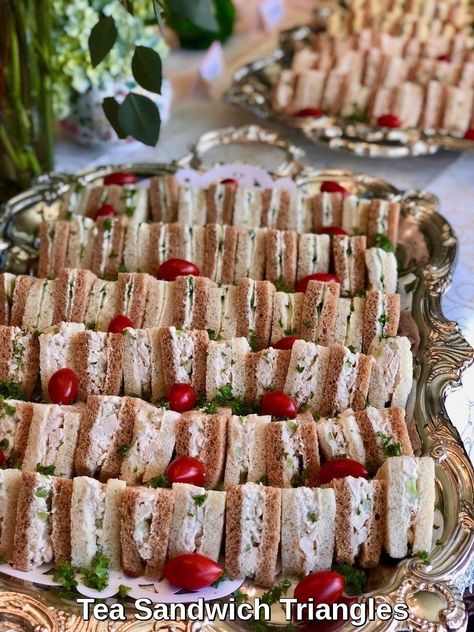 High Tea Menu, Adult Tea Party, British Tea Party, Tea Party Menu, High Tea Food, Tea Party Sandwiches, Tea Sandwiches Recipes, Christmas Tea Party, English Tea Party