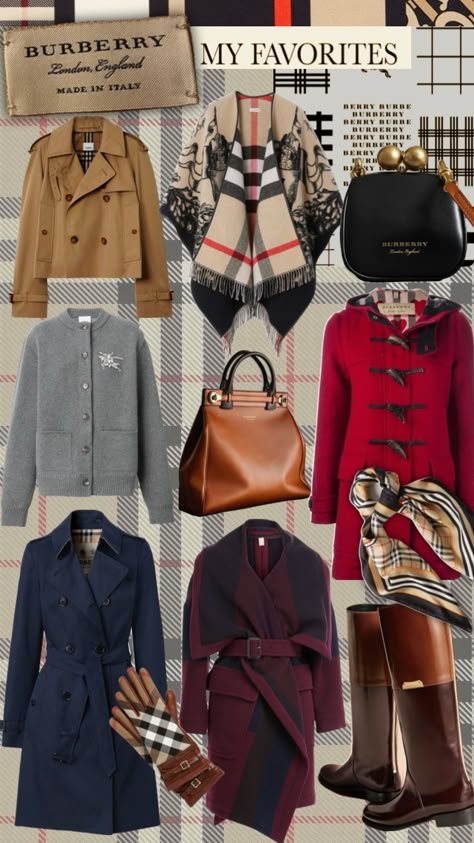 #burberry #dreamwardrobe #fashion #fashioncollage Burberry Aesthetic, Fashion Collage, Burberry London, Dream Wardrobe, Winter Fashion, Burberry, Textiles, London, Silk