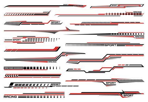 Red race car stripe stickers, racing line decals Red Race Car, Car Stripes, Red Race, Car Sticker Design, Background Images Wallpapers, Racing Stripes, Logo Banners, Cityscape Photos, Car Sticker