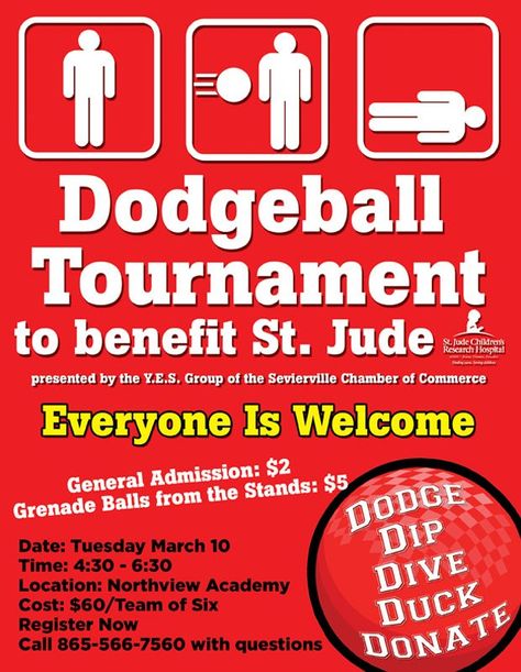 Sevierville Chamber Y.E.S.! Dodgeball Tournament to Benefit St. Jude Dodgeball Party, Sunshine Cart, Cheerleader Ideas, Dodgeball Tournament, Kickball Tournament, Pto Board, Nonprofit Startup, Charity Party, Ems Week