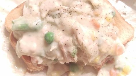 Mamaw's Creamed Turkey over Toast Recipe - Food.com Creamed Turkey, Day After Thanksgiving, How To Make Dumplings, How To Make Cream, Turkey Broth, Dark Meat, Cooking Turkey, Butternut Squash Soup, On Toast