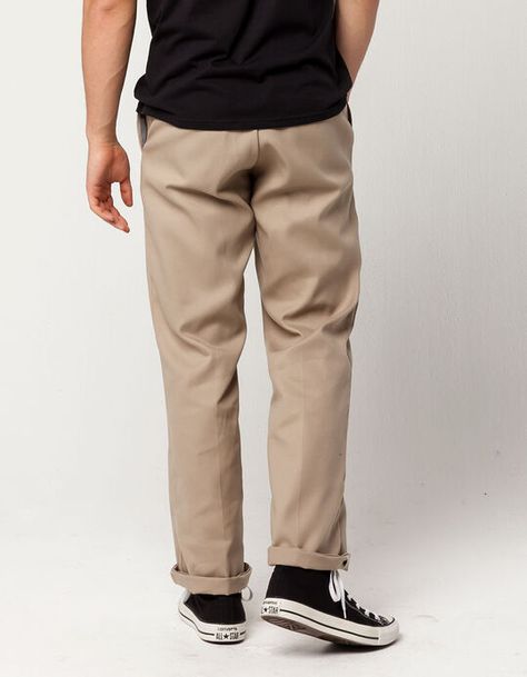 DICKIES 874 Flex Original Fit Mens Pants Mens Pants Details, Estilo Vans, Sperrys Men, Guys Fits, Dickies 874, Pants Outfit Men, Khaki Pants Men, Business Pants, Business Casual Men