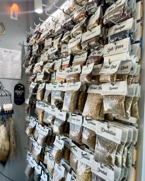 Herbs & Spices Galore! 🌿 Seeking the rare and unusual? Look no further! Just about every dried herb you could want is here at Cast a Stone 🌙 Not local or want to do some research? Check out our website to see all our available herbs and their uses. We even have tools to help you in all your magical endeavors ✨ … Stop in today or shop online! We are open ☀️ Mondays thru Sundays 10AM - 5PM 🌙 Always open 24 hours a day at Castastone.com! https://linktr.ee/cast_a_stone #fypシ #herbsandspices #h... Dried Herbs Packaging, Herb Pharmacy, Fresh Herb Bundles, Herbs Collection, Herbs And Their Uses, Dried Herb Bundles, Herb Shop, African Hair Wrap, Irish Moss