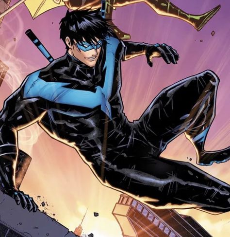 Nightwing Acrobatics, Gotham Knights, Inspector Gadget, Batman Dark, Fictional Men, Arte Dc Comics, Dc Comics Artwork, Damian Wayne, Tim Drake