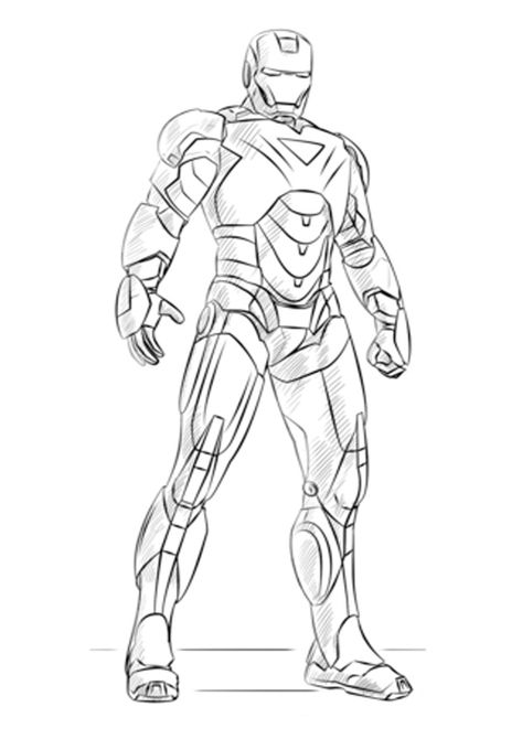 Ironman Drawing, Iron Man Coloring Pages, Iron Man Coloring, Man Coloring Pages, Iron Man Drawing, Iron Man Cartoon, Avengers Coloring Pages, Marvel Art Drawings, Avengers Drawings