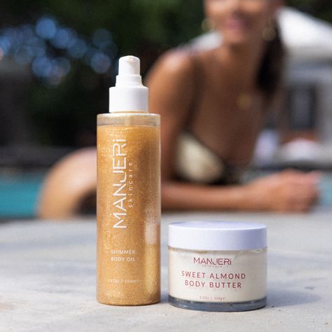 🌟Shine brighter with our new Body Glimmer Set!🌟 Indulge in the rich hydration of our Sweet Almond Body Butter and embrace a radiant glow with our Sunglow Shimmer Body Oil. Perfect for a luxurious, luminous look all day long by the beach or pool. ✨ Grab our latest bundle and save now! Almond Body Butter, Shimmer Body Oil, By The Beach, St Tropez, Body Butter, Shine Bright, Body Oil, Almond, The Beach