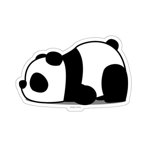 Giant panda decal, laptop decal, water bottle decal, car decal, wall mural | Giant panda wall decal, laptop decal, water bottle decal, car decal. Add a touch of nature to your home, office or car with our high quality panda I Phone 7 Wallpaper, Panda Stickers, Stickers Bonitos, Diy Phone Case Design, Laptop Decoration, Iphone Stickers, Black And White Stickers, Cute Laptop Stickers, Goodnotes Stickers