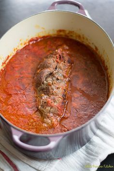 Braciole for Gallo #SundaySupper via LittleFerraroKitchen.com by FerraroKitchen1, via Flickr Bracciole Recipe Traditional, Braciole Recipe Italian, Beef Braciole Recipe, Nick Stellino, Beef Braciole, Braciole Recipe, Traditional Italian Dishes, Sicilian Recipes, Italian Foods