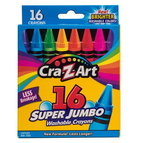 Cra Z Art, Kindergarten School Supplies, Toddler Crayons, Back To School List, Jumbo Crayons, Lucky Art, Art School Supplies, Crayon Set, Watercolor Paint Set