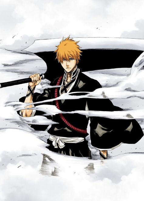 Bleach Ichigo Kurosaki, Ichigo Kurosaki Wallpaper, Ichigo Manga, Bleach Drawing, Ulquiorra Cifer, Bleach Ichigo, Bleach Anime Ichigo, Bleach Anime Art, Kurosaki Ichigo