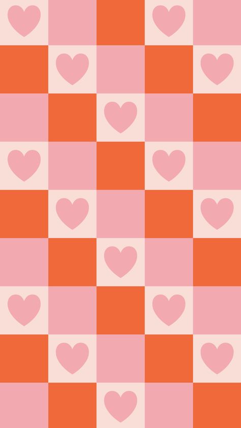 Valentine Phone Wallpaper, Valentines Wallpaper Iphone, Checker Wallpaper, Funky Wallpaper, Patchwork Inspiration, Iphone Wallpaper Kawaii, Pink Art Print, Umbrella Designs, Valentines Wallpaper