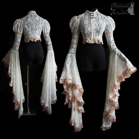 Art Nouveau Fashion, Mode Steampunk, Big Sleeves, 가을 �패션, Fantasy Clothing, Steampunk Fashion, Fantasy Fashion, Mode Vintage, Character Outfits