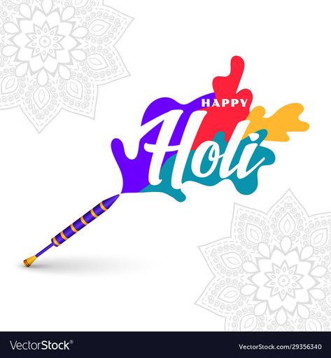 Holi Pichkari, Colors Background, Background Design Vector, Happy Holi, Design Vector, Background Design, Png Images, Adobe Illustrator, Vector Free