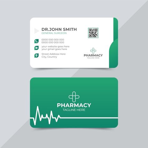 Call Cards Design, Pharmacy Business Card, Canva Creator, Complimentary Card, Company Letterhead Template, Catering Business Cards, Medical Business Card, Company Letterhead, Blue Color Combinations