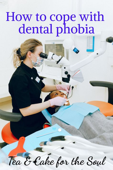 woman at the dentist getting her teeth checked Dental Phobia, Fear Of Flying, Positive Mental Health, Blog Challenge, The Dentist, Relaxation Techniques, Dental Hygienist, Coping Strategies, Overcoming Fear