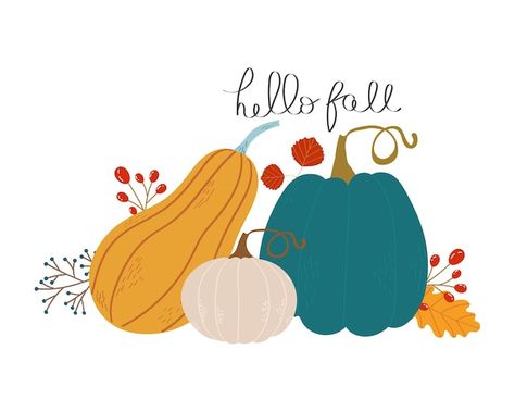 Autumn Vector, Welcome Fall, Hello Autumn, Premium Vector, Graphic Resources, Vector Illustration