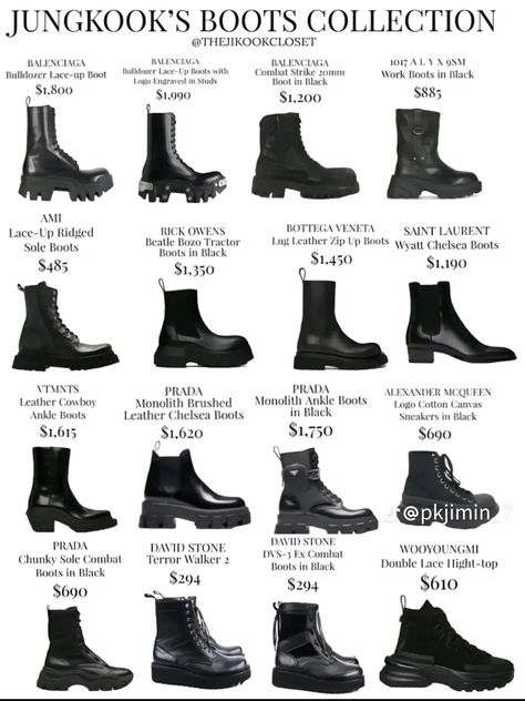 Jungkook Shoes, Jimin And Jungkook, Fashion Shoes Heels, Bts Inspired Outfits, Shoes Outfit Fashion, 1 September, Fashion Vocabulary, Quick Outfits, New Rock