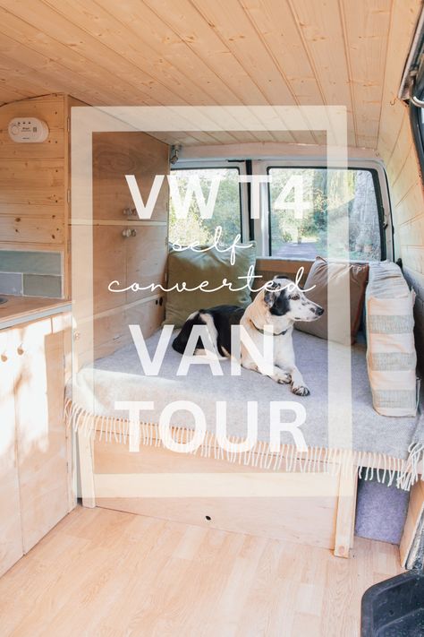 Vw T4 Camper, Camper Dog, Vw Transporter Camper, Vw T5 Camper, Cosy Cabin, Design Workspace, T4 Camper, Van Tour, T5 Camper