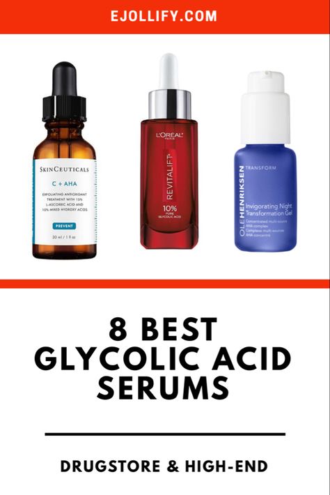 As part of our glycolic acid agenda, we’ve been tracking down every single glycolic acid product to help you gradually incorporate this exfoliant into your skincare routine. And you know that things are always better in a serum form. From drugstore to high end brands, below are the best glycolic acid serums for pigmentation, acne, wrinkles, and other skin concerns. But first, a brush-up to help you make a more informed decision to pick your new favorite serum. Glycolic Serum, Collagen Injections, Glycolic Acid Serum, Skincare Stuff, Esthetician Quotes, Aha Serum, Get Glowing Skin, Congested Skin, Perfect Face