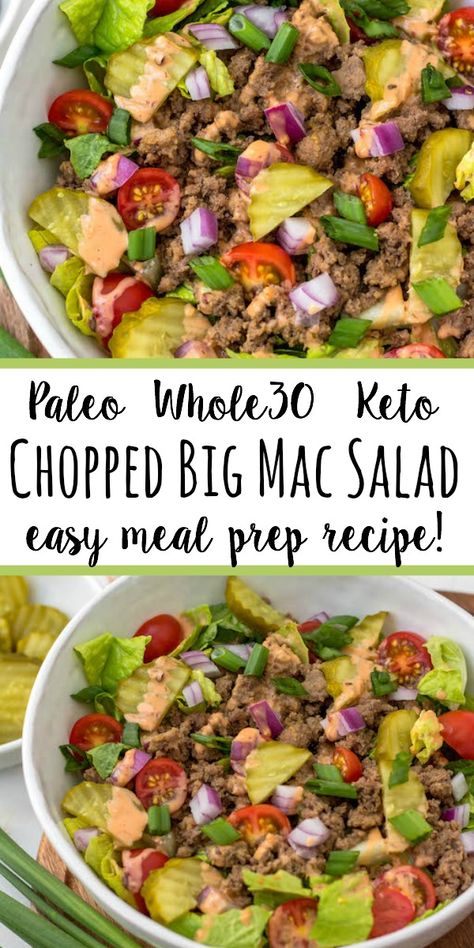 Salad Cobb, Salad Taco, Salad Macaroni, Paleo Salad, Paleo Menu, Paleo Salad Recipes, Salad Kale, Big Mac Salad, Mac Salad