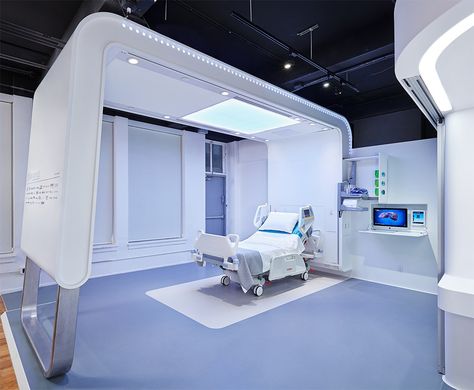 What Would the Ideal Hospital Look Like in 2020? | WIRED Futuristic Hospital, Medical Office Design, Hospital Architecture, Healthcare Architecture, Hospital Interior, Hospital Room, Hospital Interior Design, Hospital Design, Medical Design