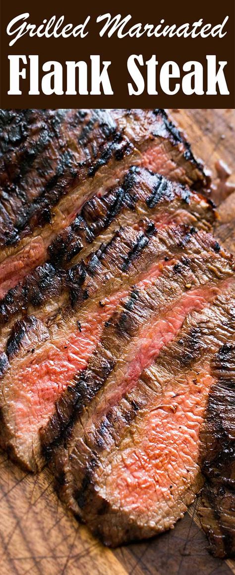 Steak Marinades, Skirt Steak Marinade, Honey And Garlic, Skirt Steak Recipes, Marinated Flank Steak, Flank Steak Recipes, Chimichurri Recipe, Pan Seared Salmon, Marinated Steak